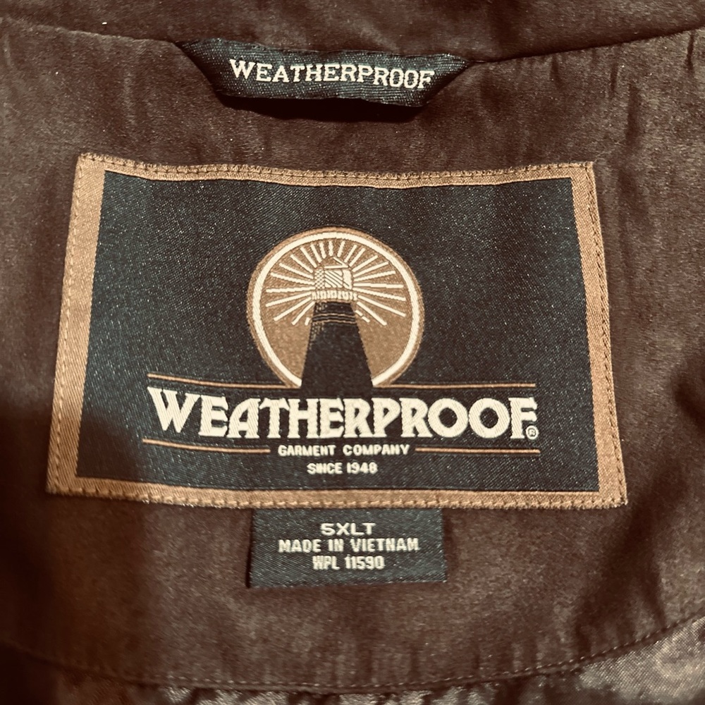 Weatherproof Brown microsuede men’s jacket size 5XLT, - Picture 4 of 7